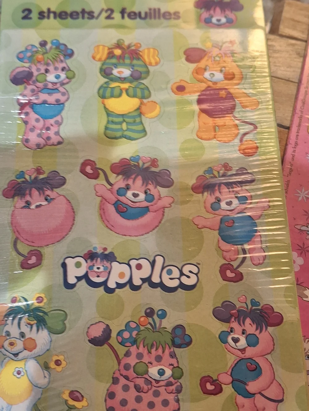 Vintage 2002 Stickety-Doo-Da Sticker Pack Lot Popples Sagwa American Greetings